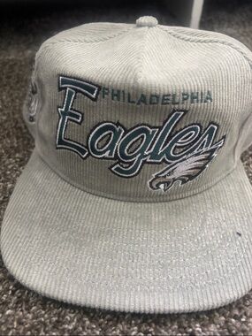 Urban Philadelphia Eagles Corduroy Script Logo Cap - Gray/Teal